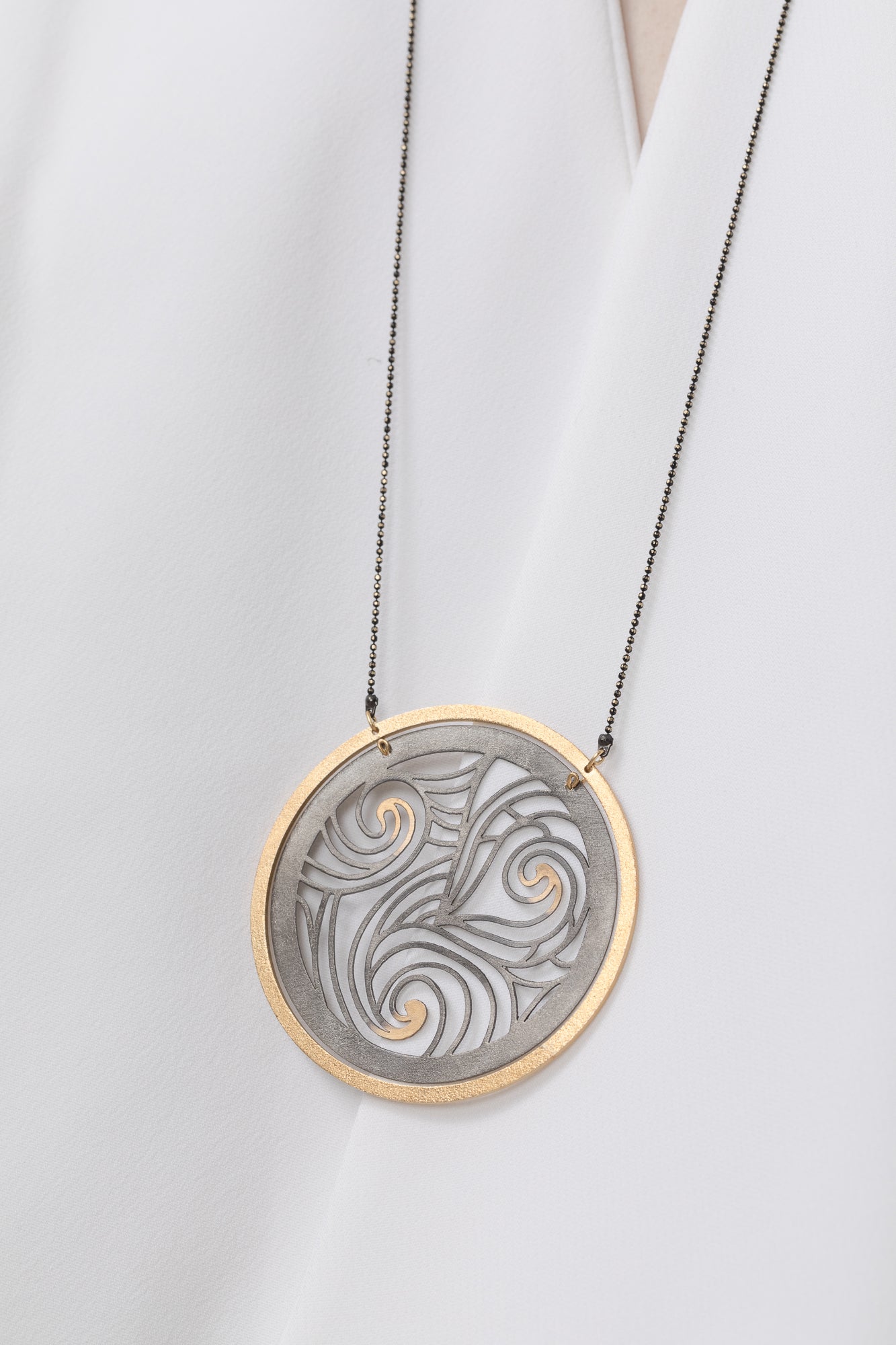 Swirl Circles Necklace